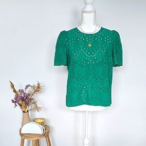 Sezane - Annabelle Blouse - Green - US 8